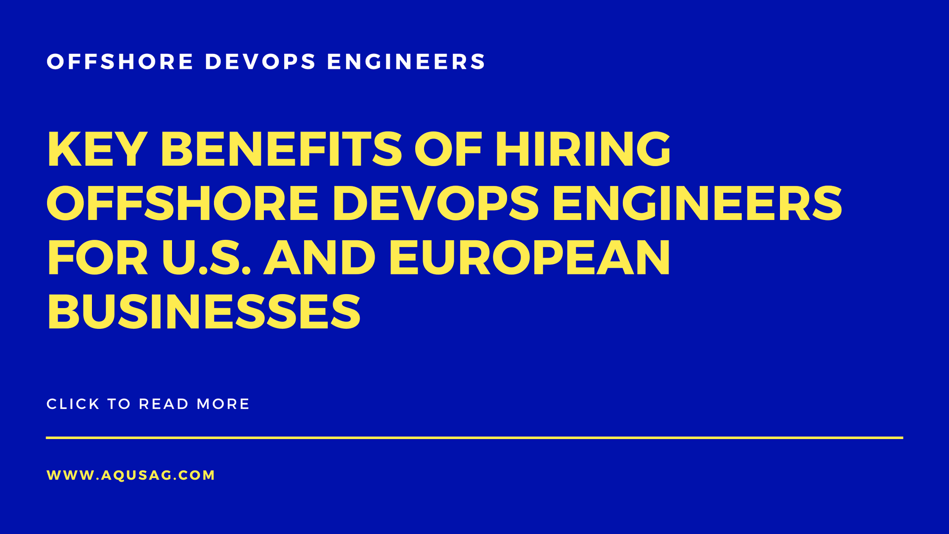 Key Benefits of Hiring Offshore DevOps Engineers for U.S. and European ...